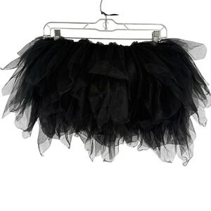 Spirit Halloween Black Fairy Goth Tutu Tulle Skirt – One Size
